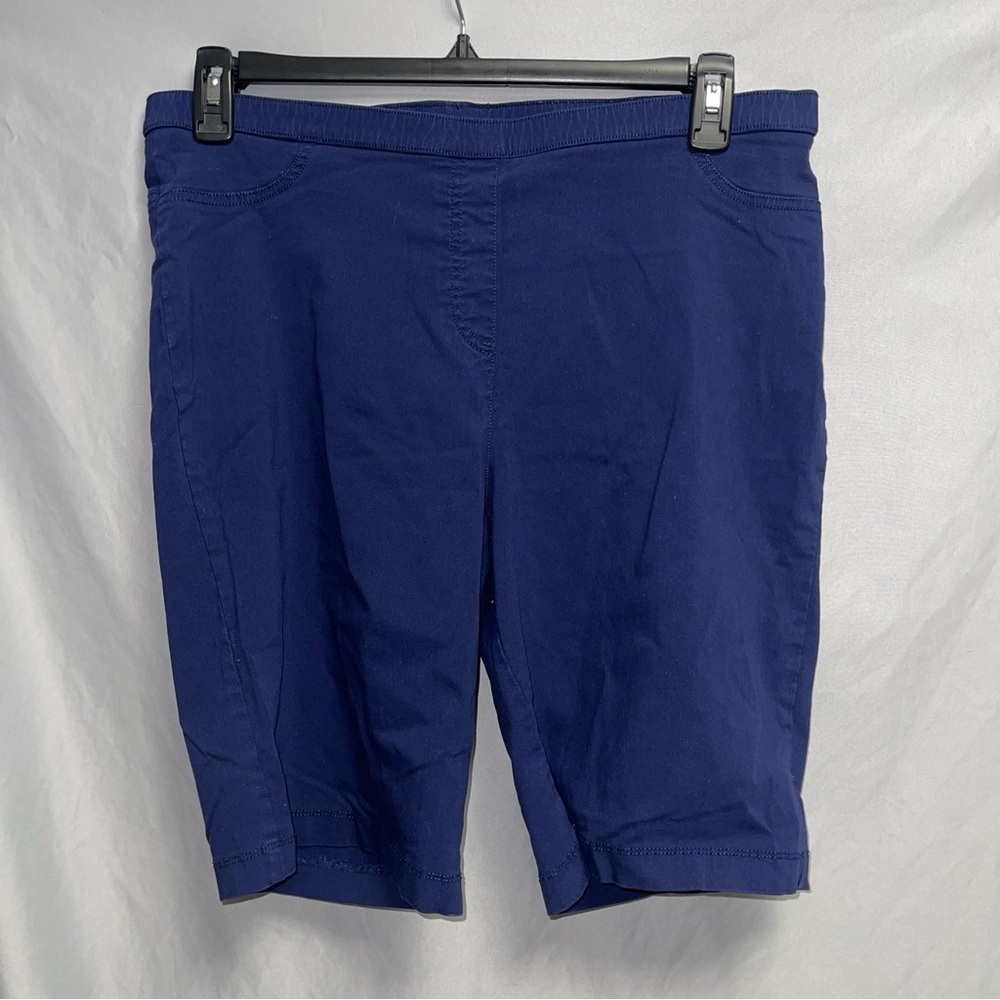 Basic Editions Women's Deep Blue Bermudas